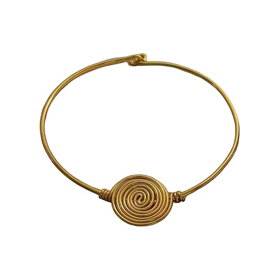 Designer Brass Jewelry Gold plated Hasli designer Handcrafted Choker gold-plated hasli - Sparkling Nailon