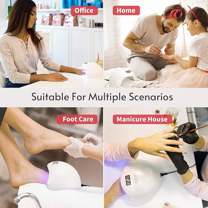48w 24 LEDs Automatic Sensor LED UV Nail Dryer Nail Curing Nail Art Lamp Manicure Pedicure Tool - Sparkling Nailon